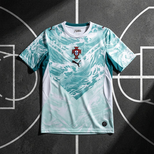 Embroidery Portugal Ronaldo 7 Ice Wave Edition Premium Football Jersey