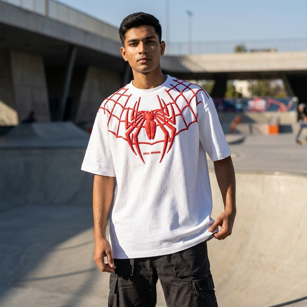 Spiderman Oversized TShirt - White