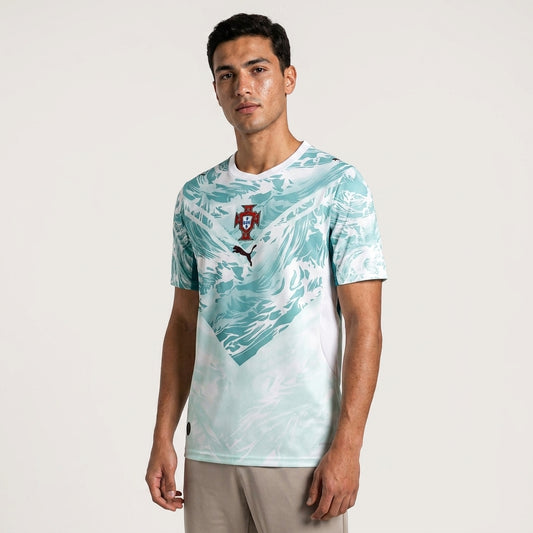 Embroidery Portugal Ronaldo 7 Ice Wave Edition Premium Football Jersey
