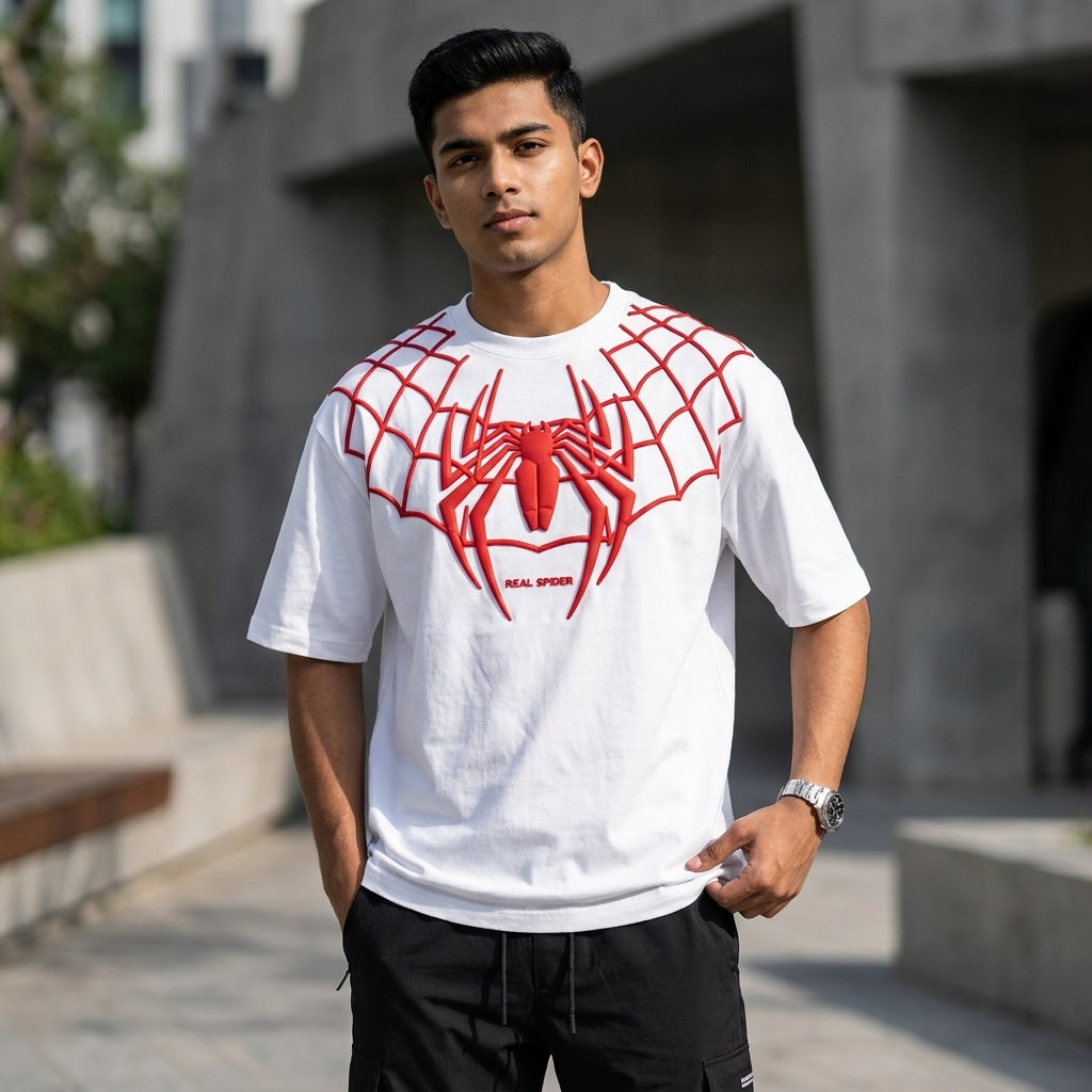 Spiderman Oversized TShirt - White