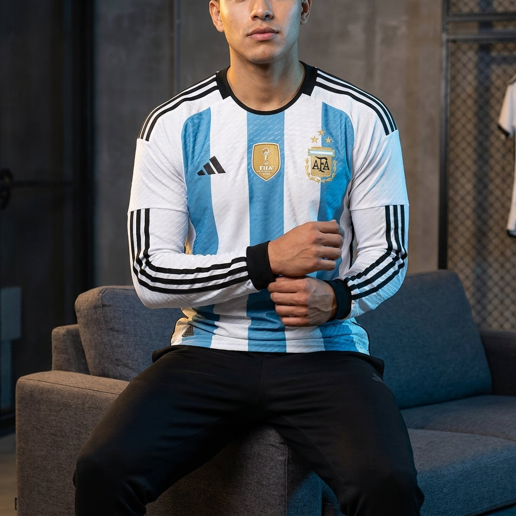 Argentina Home Jersey 👕 Full sleeve