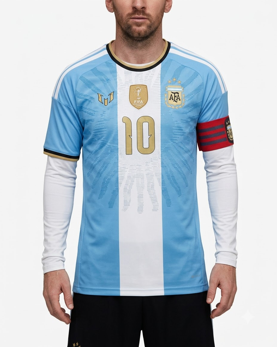 Argentina Messi "Last Dance" Special Edition Jersey – Gold Edition