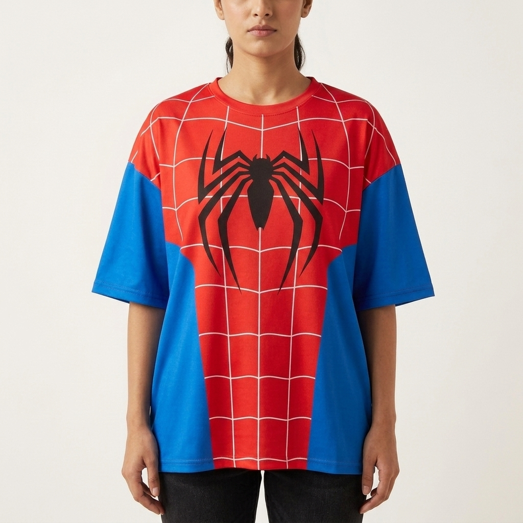 Spiderman themed Oversized TShirt